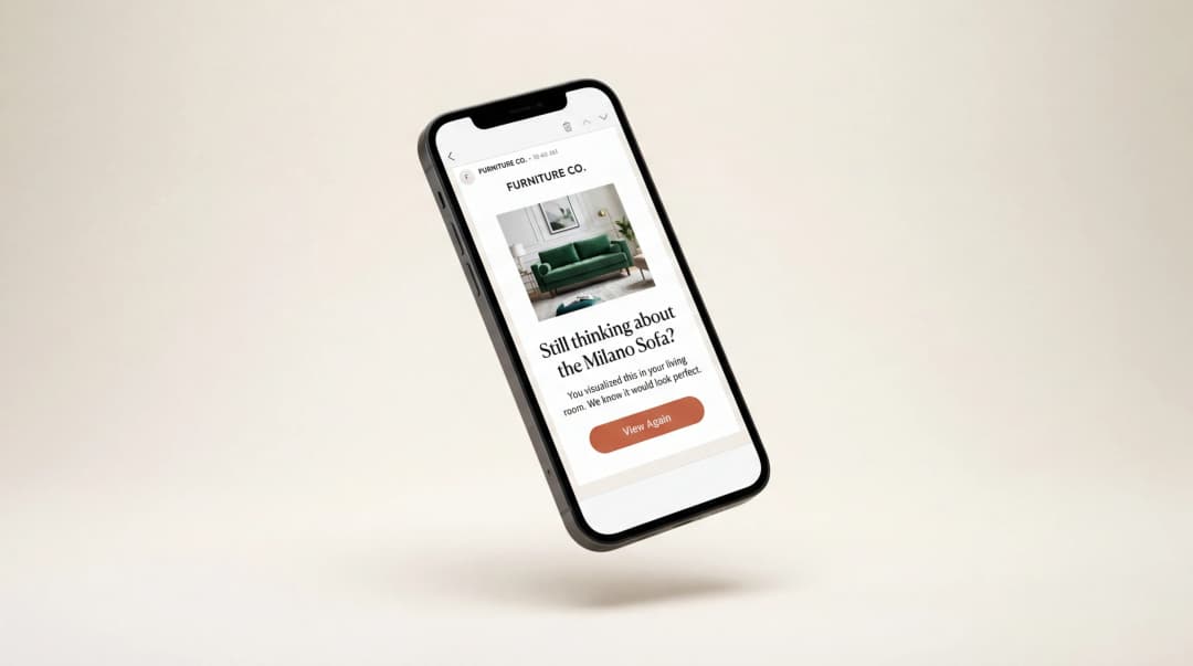 Customer seeing visualization result and making a purchase decision
